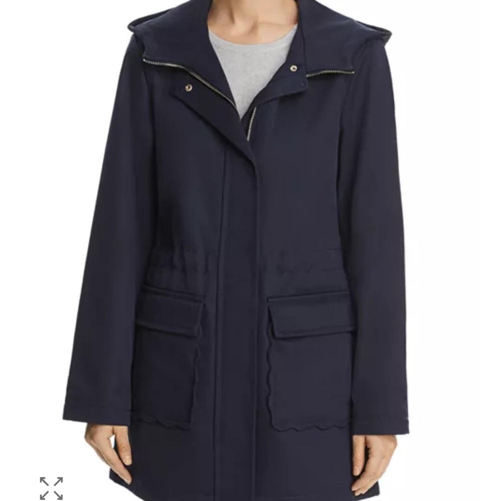 kate spade new york Scalloped Pocket Trench Coat